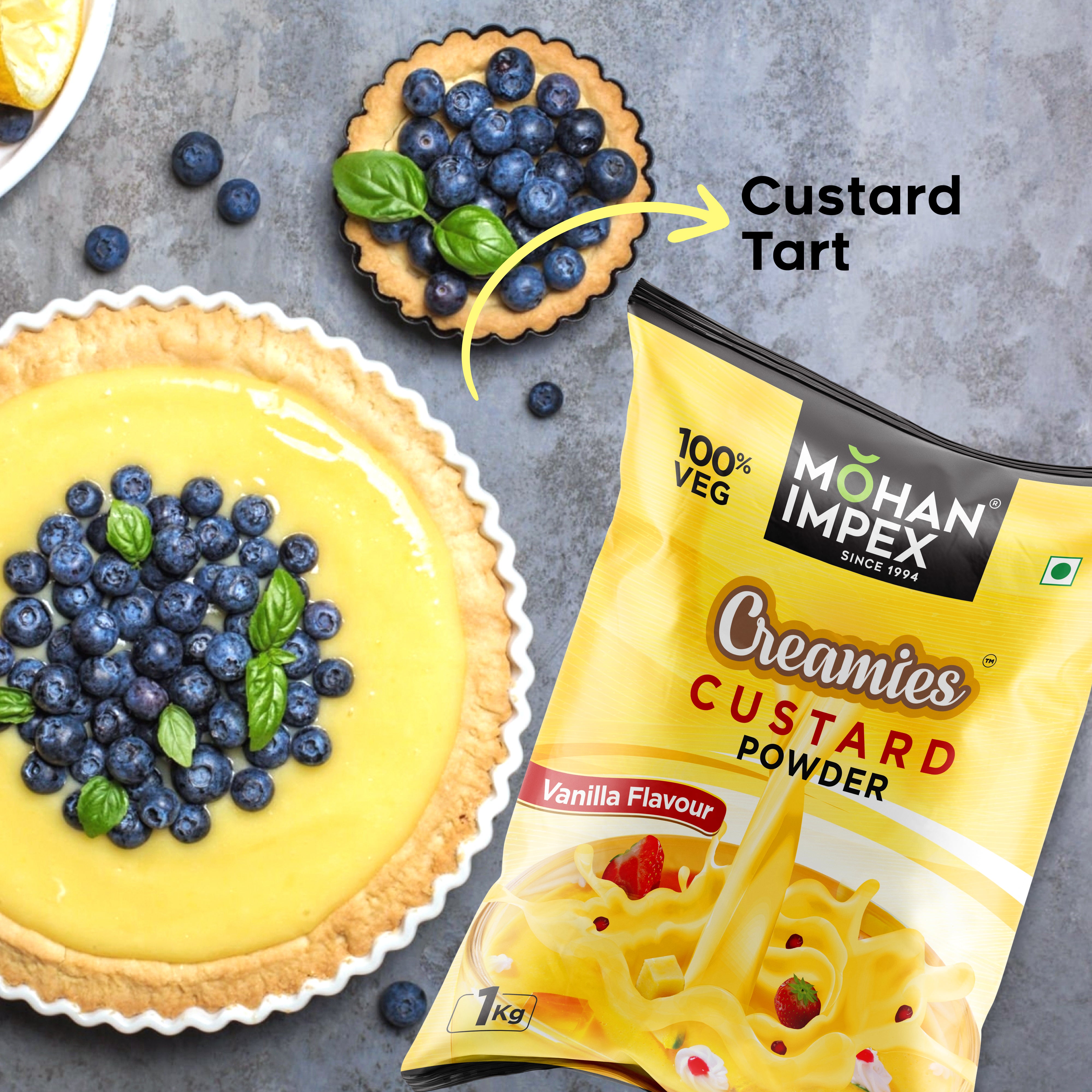 Mohan Impex Custard Tart, Custard Powder